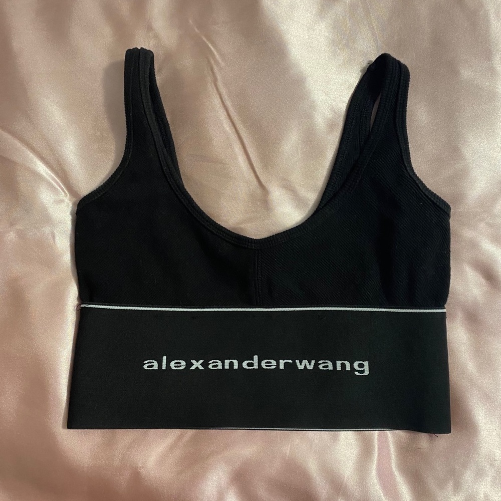 Alexander Wang Logo Elastic Bra Womens